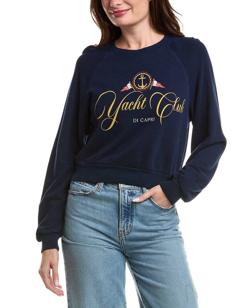 Project Social T Yacht Club Shrunken Sweatshirt In Blue