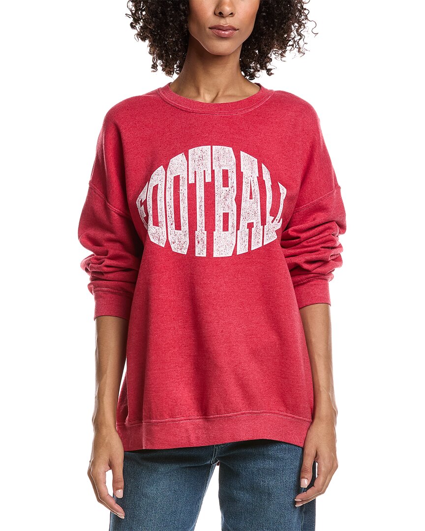 Project Social T Football Sweatshirt In Red