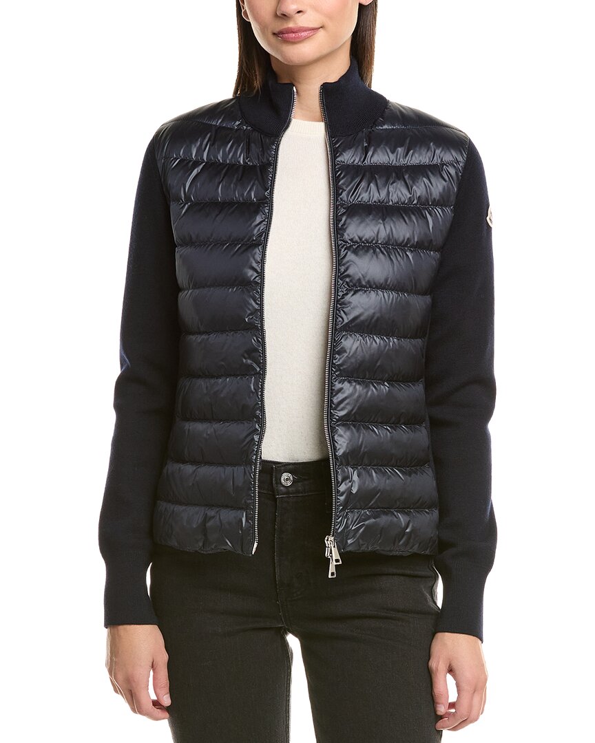 Moncler Wool Jacket In Black