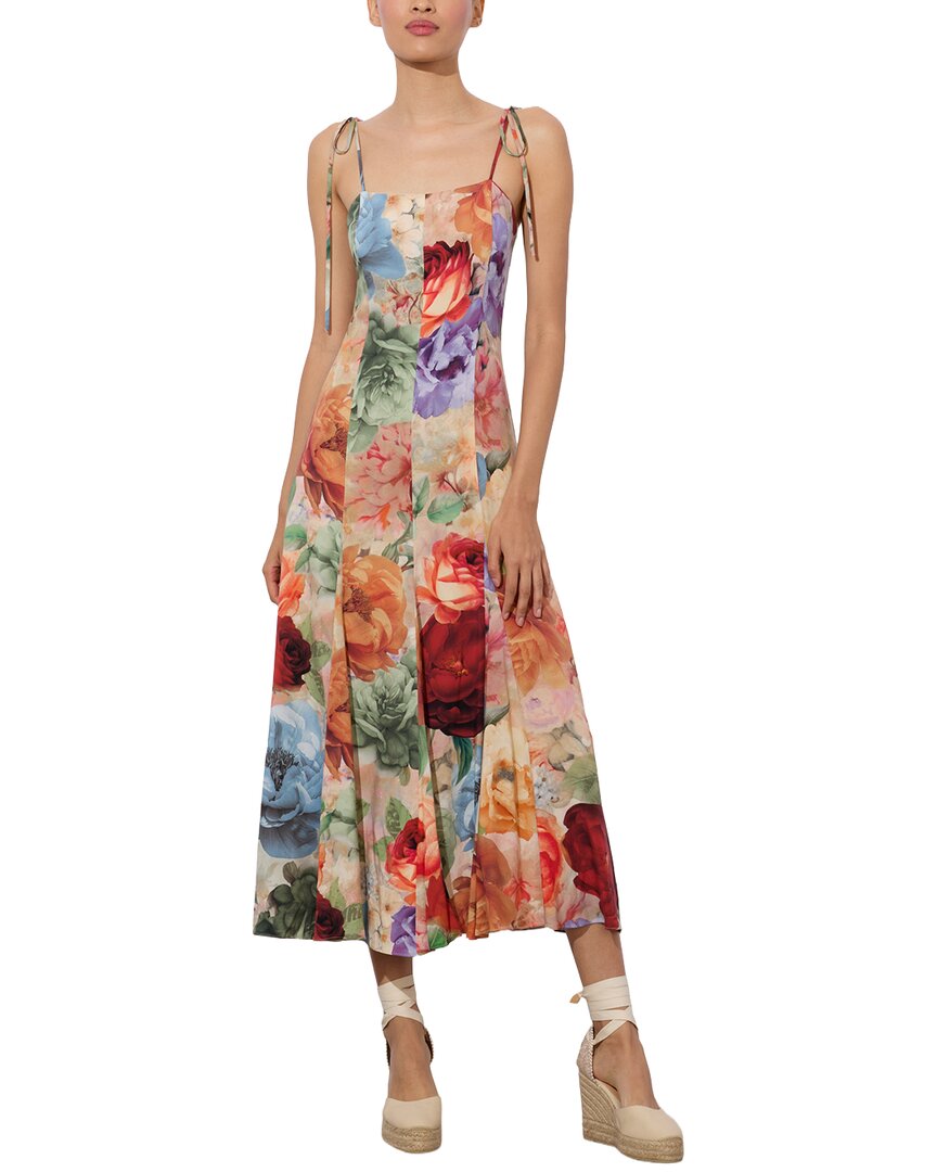 Alice And Olivia Alice + Olivia Jeanette Midi Dress In Multi