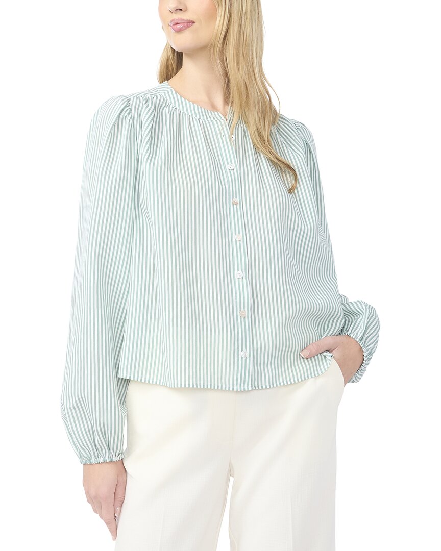 Ted Baker Brooke Stripe Top In Blue