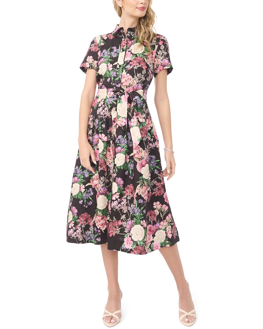 Ted Baker Charlie Drop Waist Linen Midi Dress