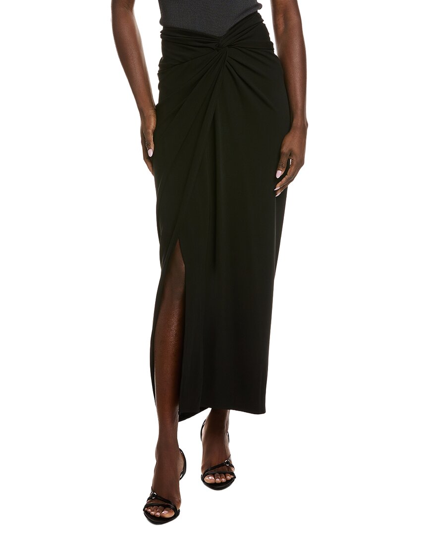 Michael Kors Collection Pareo Maxi Skirt In Black