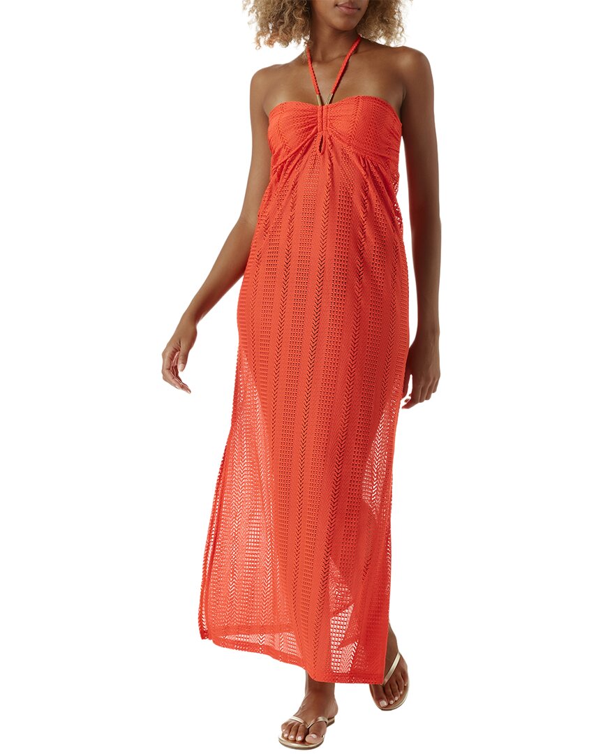 Melissa Odabash Mila Maxi Kaftan In Apricot