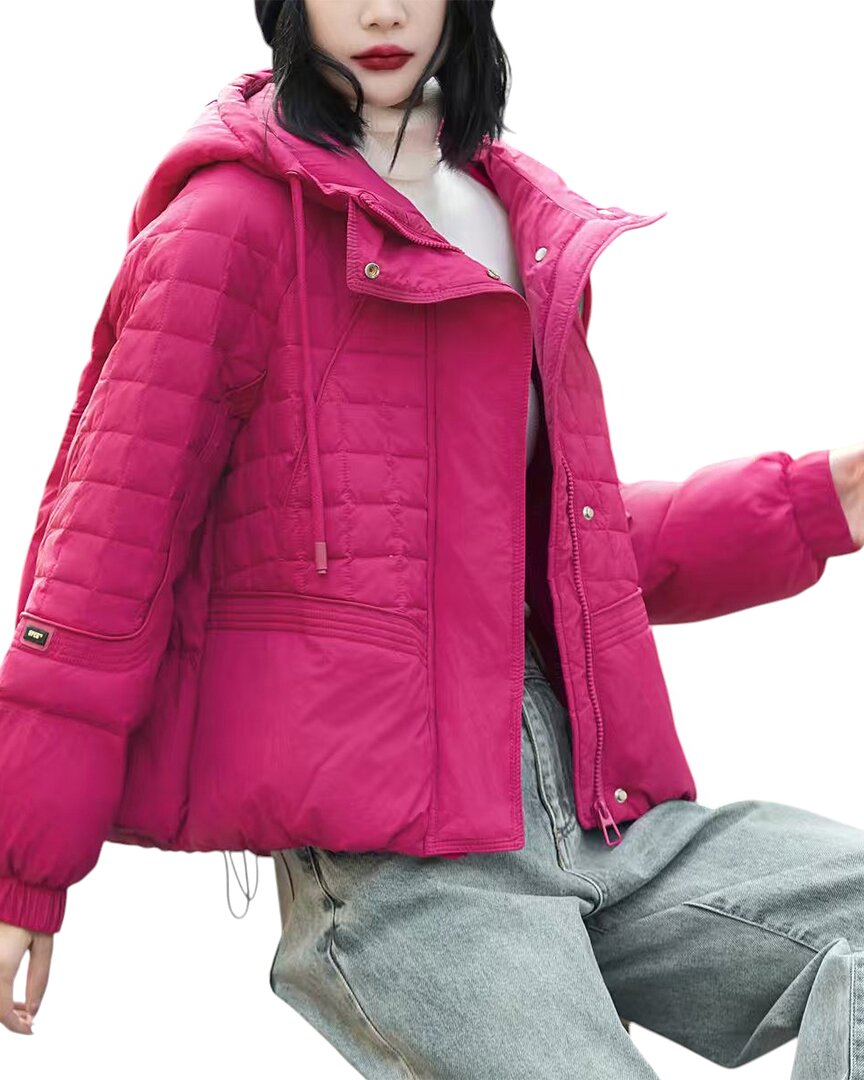 Amanda Royal Medium Puffer Jacket In Pink