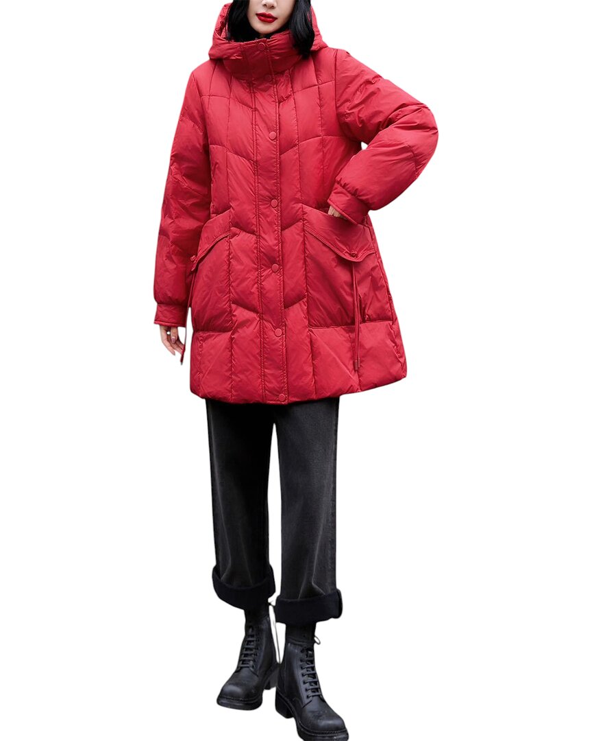 Amanda Royal Medium Puffer Jacket In Pink