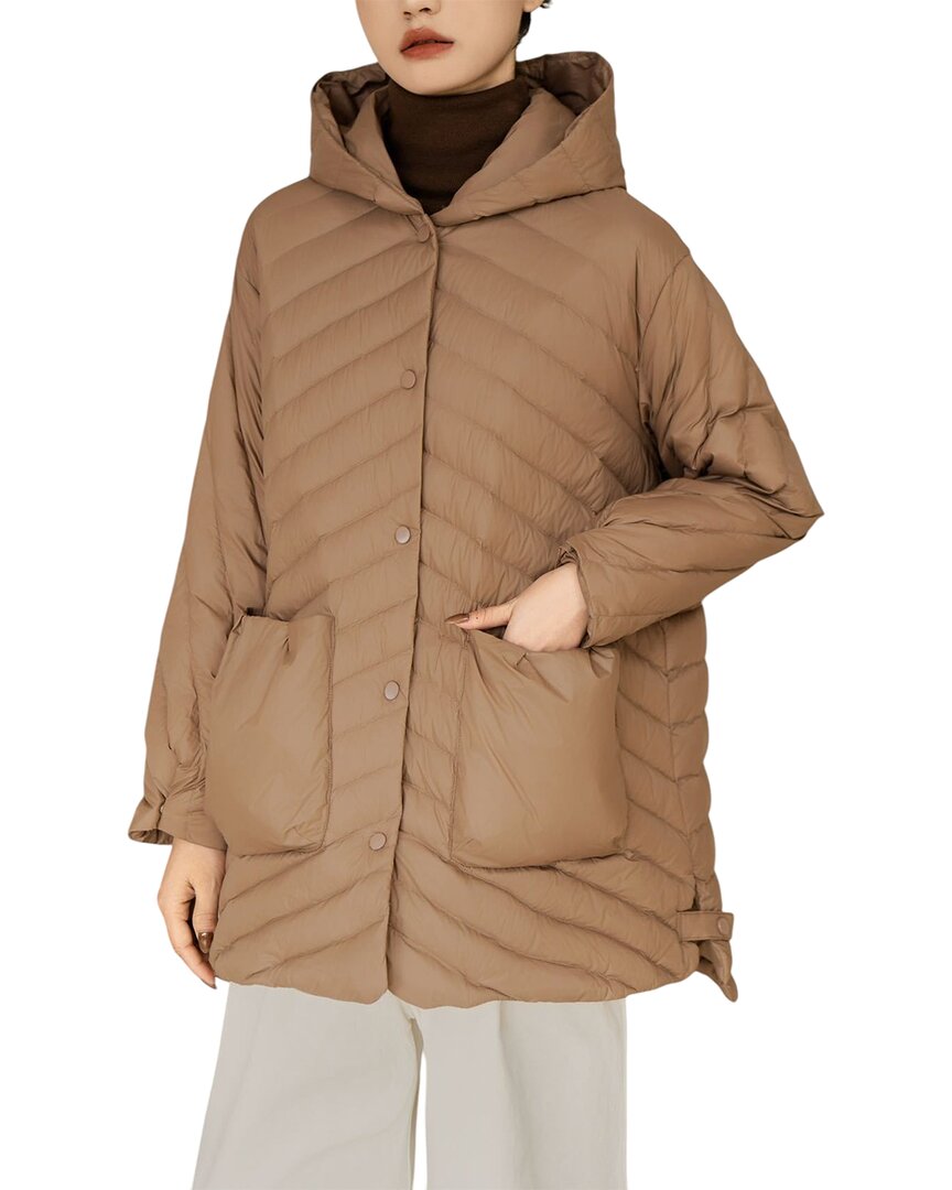 Amanda Royal Quilted Jacket In Brown