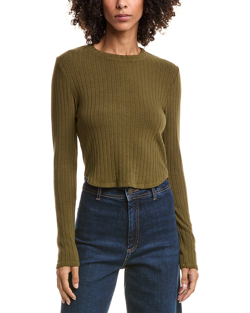 Bella Dahl Crop Top In Green