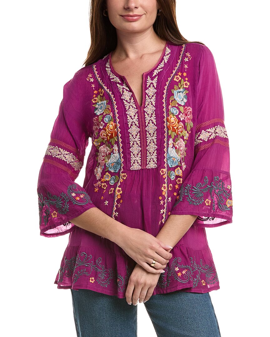Johnny Was Jojo Tunic In Pink