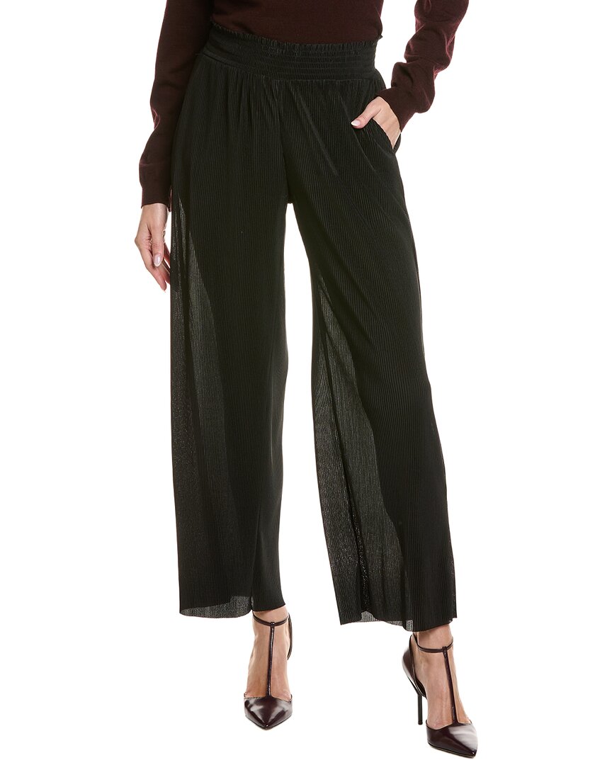 Ellen Tracy Plisse Pant In Black