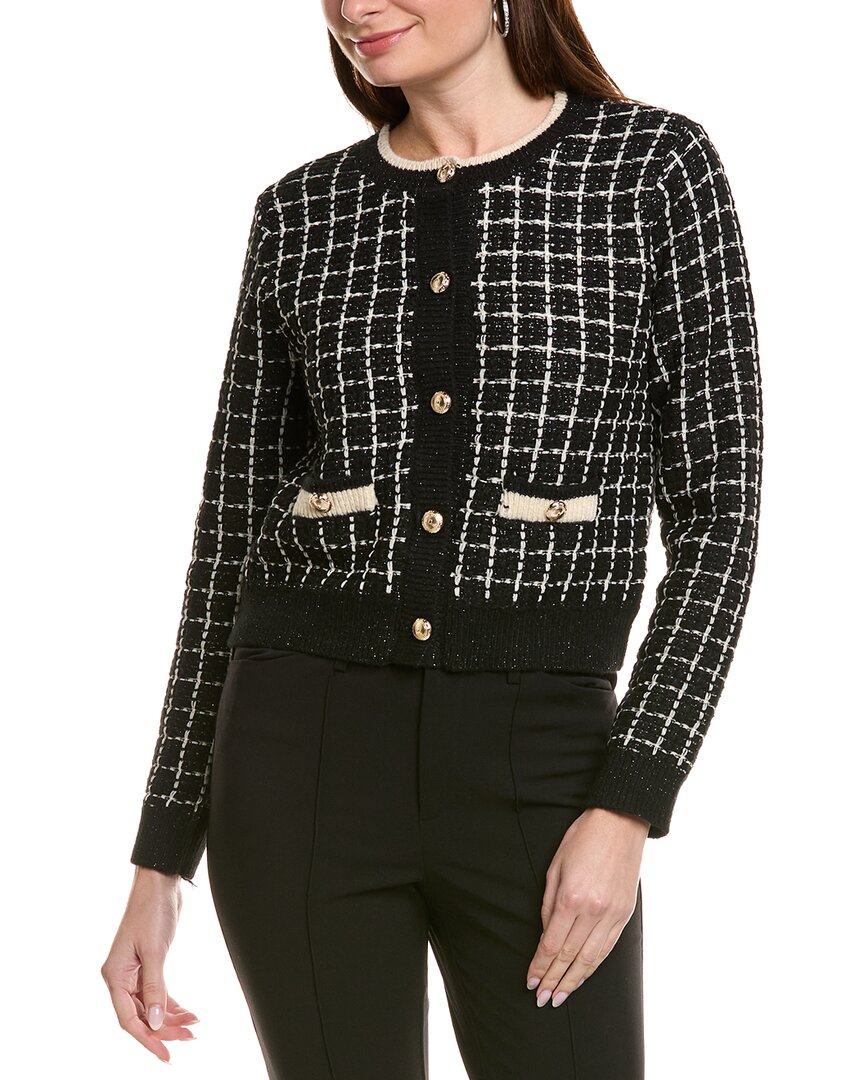 Ellen Tracy Boucle Cardigan In Multi