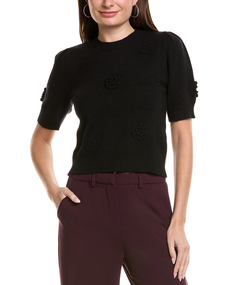 Ellen Tracy Knit Sweater In Black