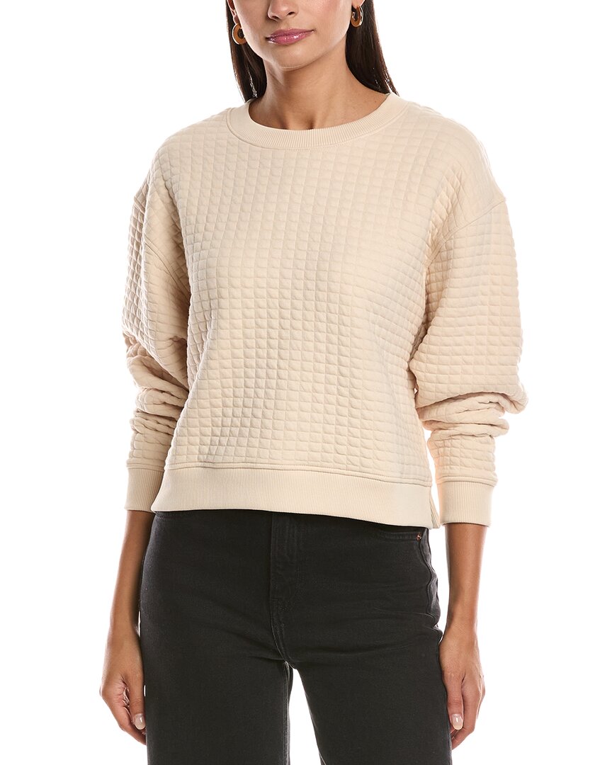 Nation Ltd Ozzie Quilted Sweatshirt In Pink