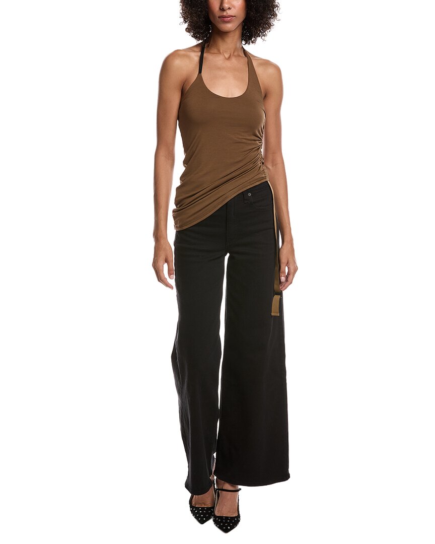 Helmut Lang Wind Harness Top In Brown
