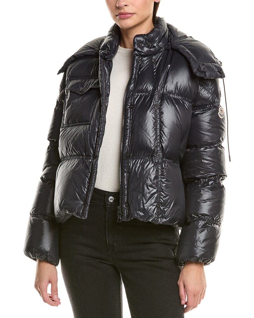 Moncler Erea Square Quilted Nylon Down Jacket In Black