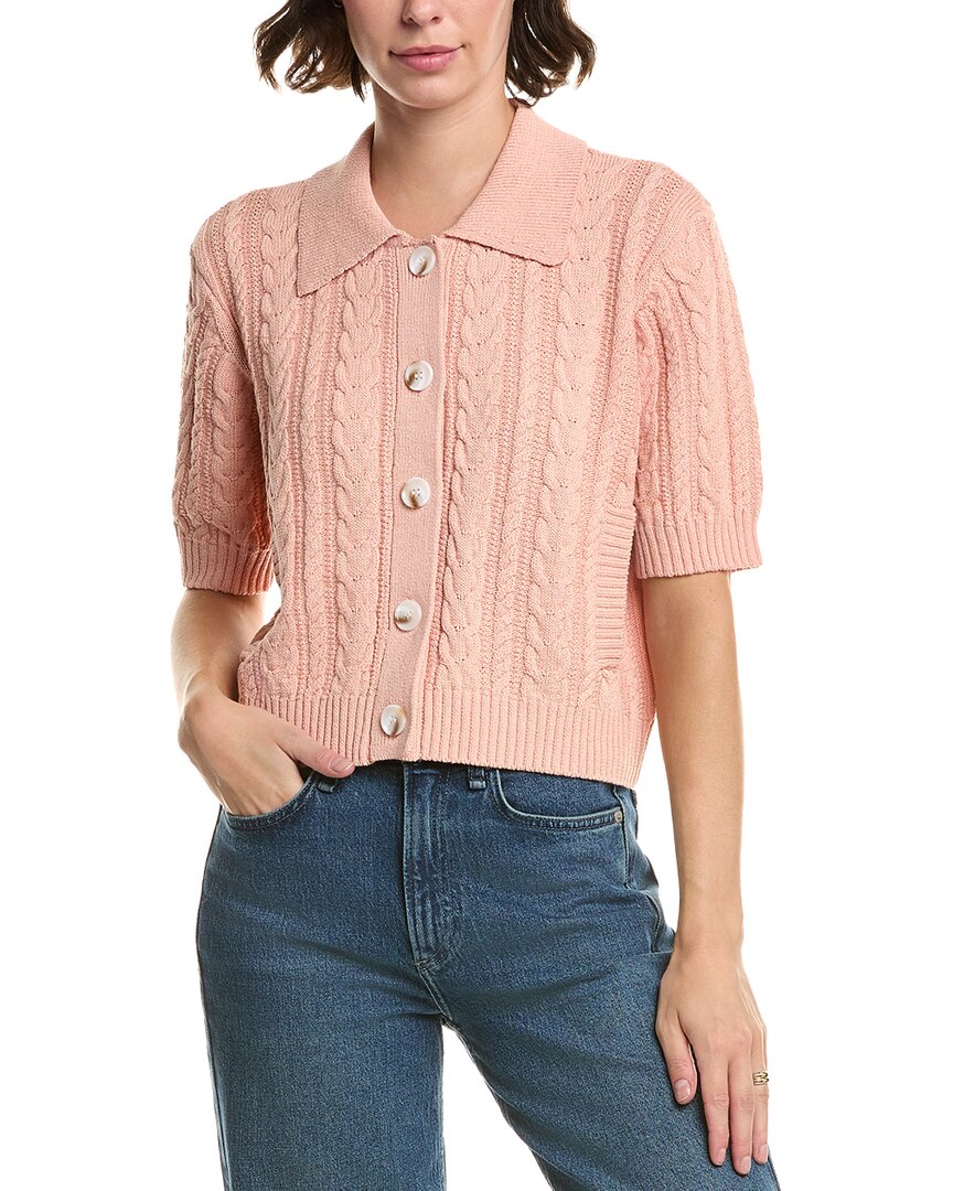 Design History Polo Sweater In Pink
