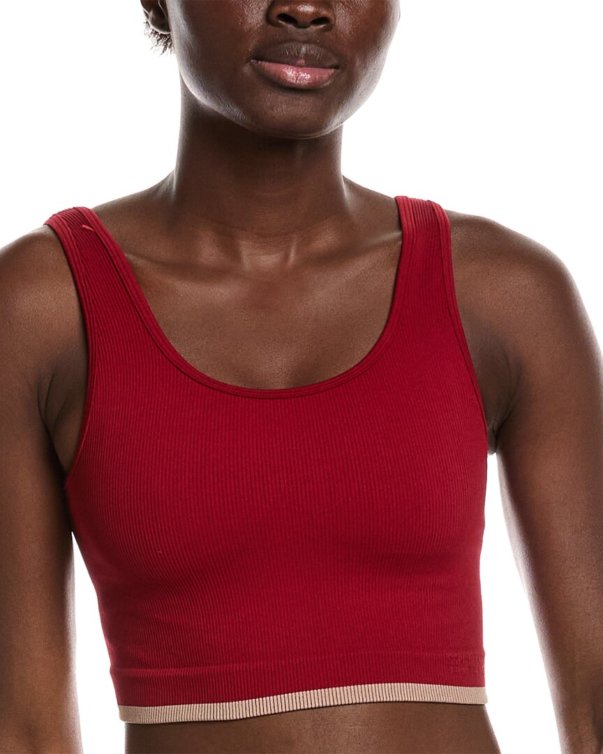 Spiritual Gangster Love Longline Bra In Red