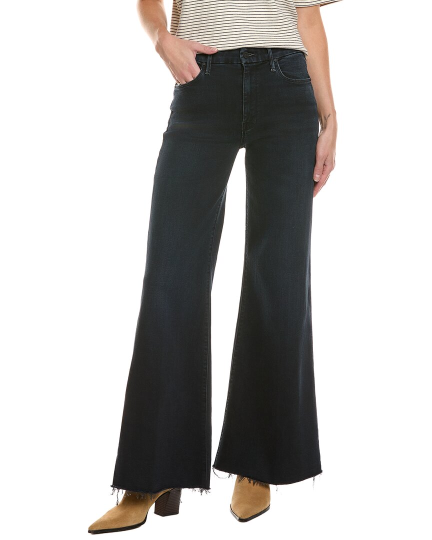 Mother The Roller Night In Venice Wide Leg Jean In Blue