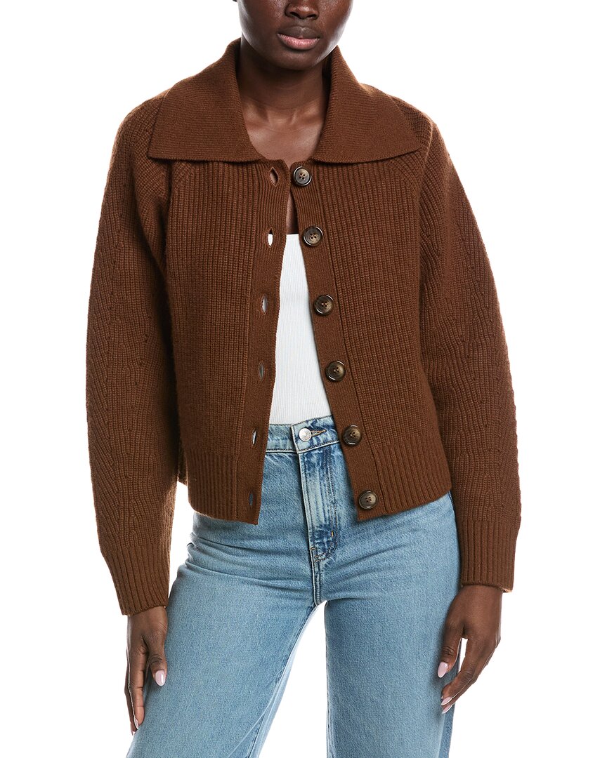 Electric & Rose Billie Wool-blend Cardigan In Brown