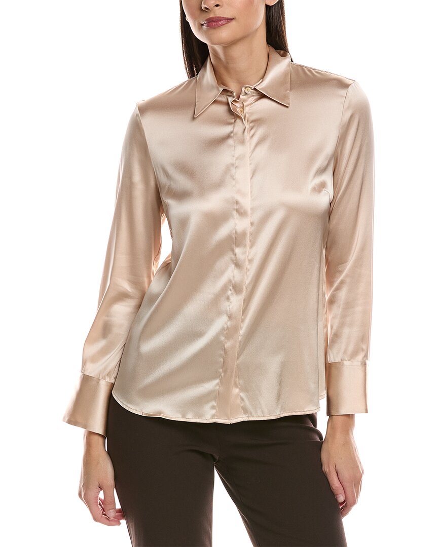 Peserico Silk-blend Blouse In Multi