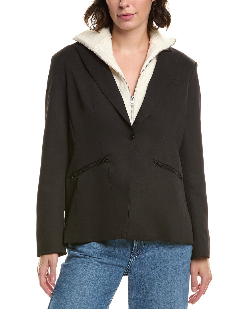 Elan Blazer Sweater In Black