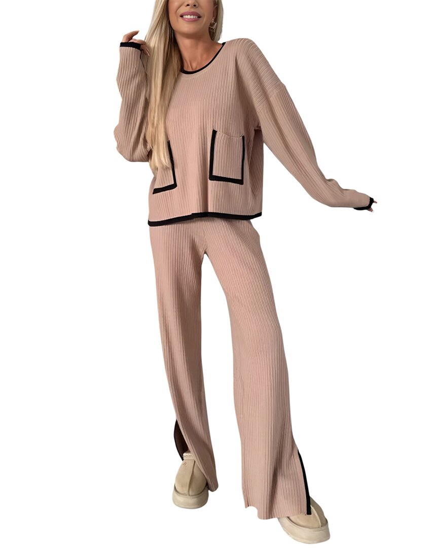 Esea 2pc Sweater & Pant Set In Multi