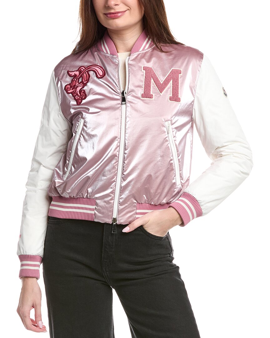 Moncler Dareb Reversible Bomber Jacket In White