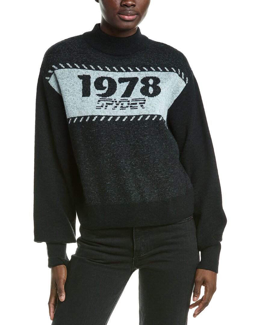 Spyder Buttercup Wool & Alpaca-blend Sweater In Black