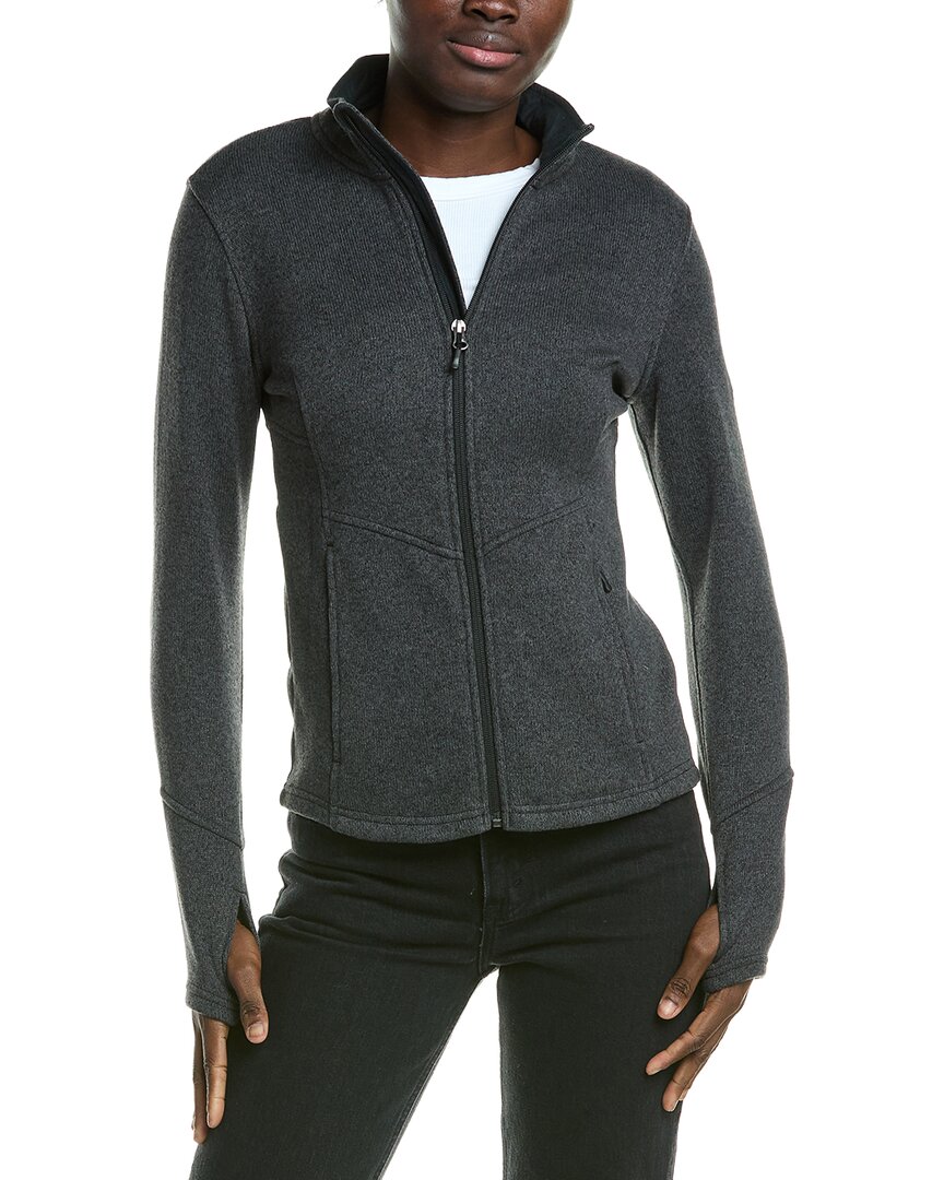 Spyder Soar Full Zip Fleece Jacket In Gray