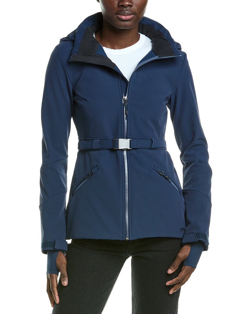 Spyder Glacial Softshell Jacket In Blue