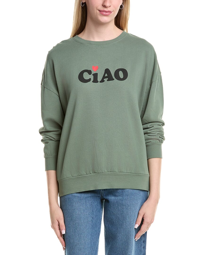 Z Supply Ciao Sunday Sweatshirt In Green