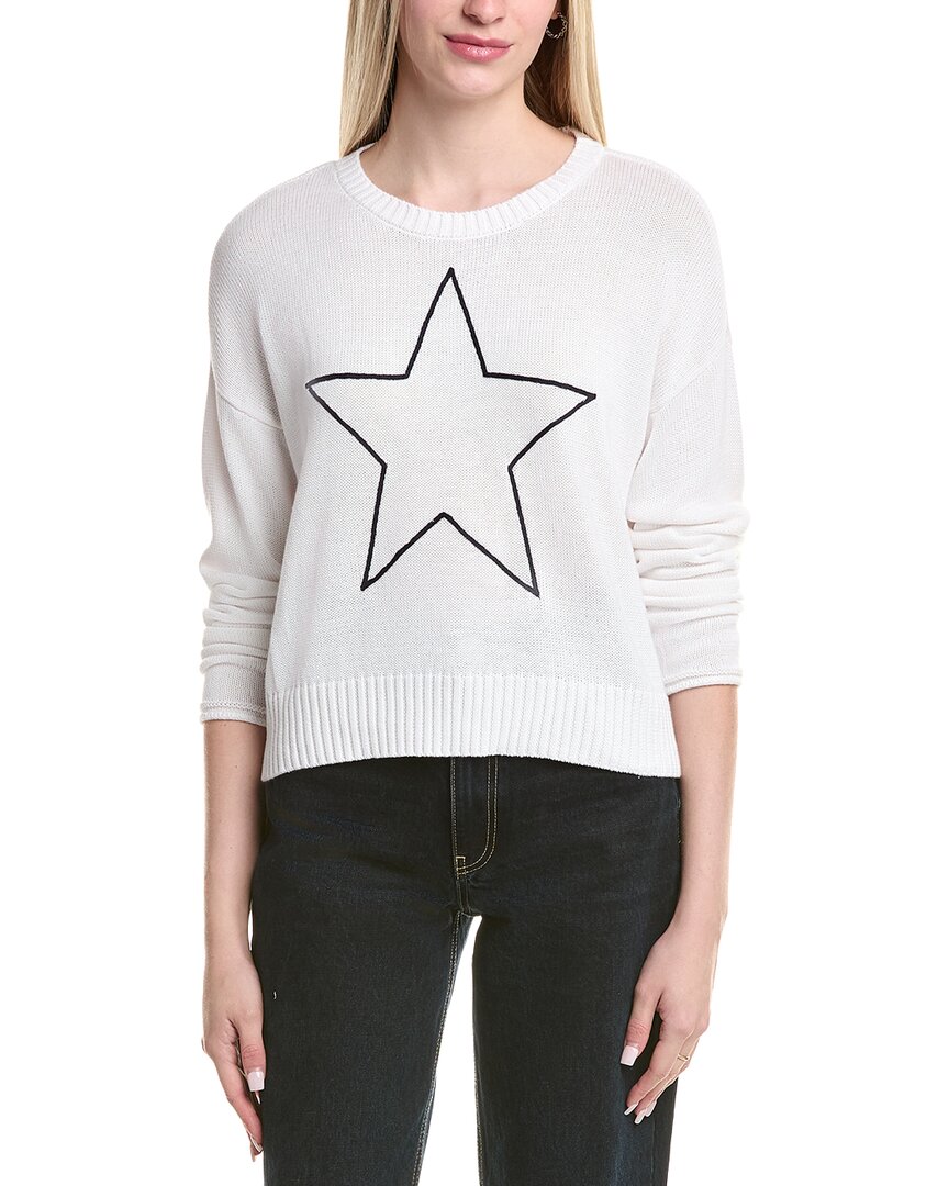 Z Supply Sienna Lucky Star Sweater In White
