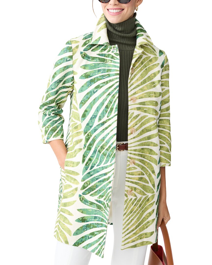 J.mclaughlin Deirdre Linen-blend Coat In Multi