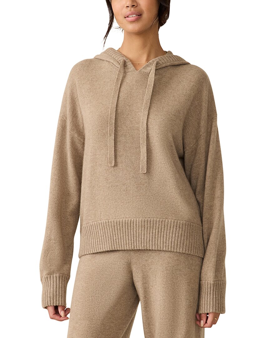 Faherty Coastal Cashmere Hoodie In Brown