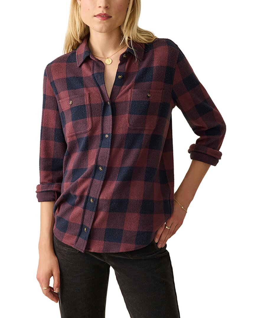 Faherty Legend Sweater Shirt In Red