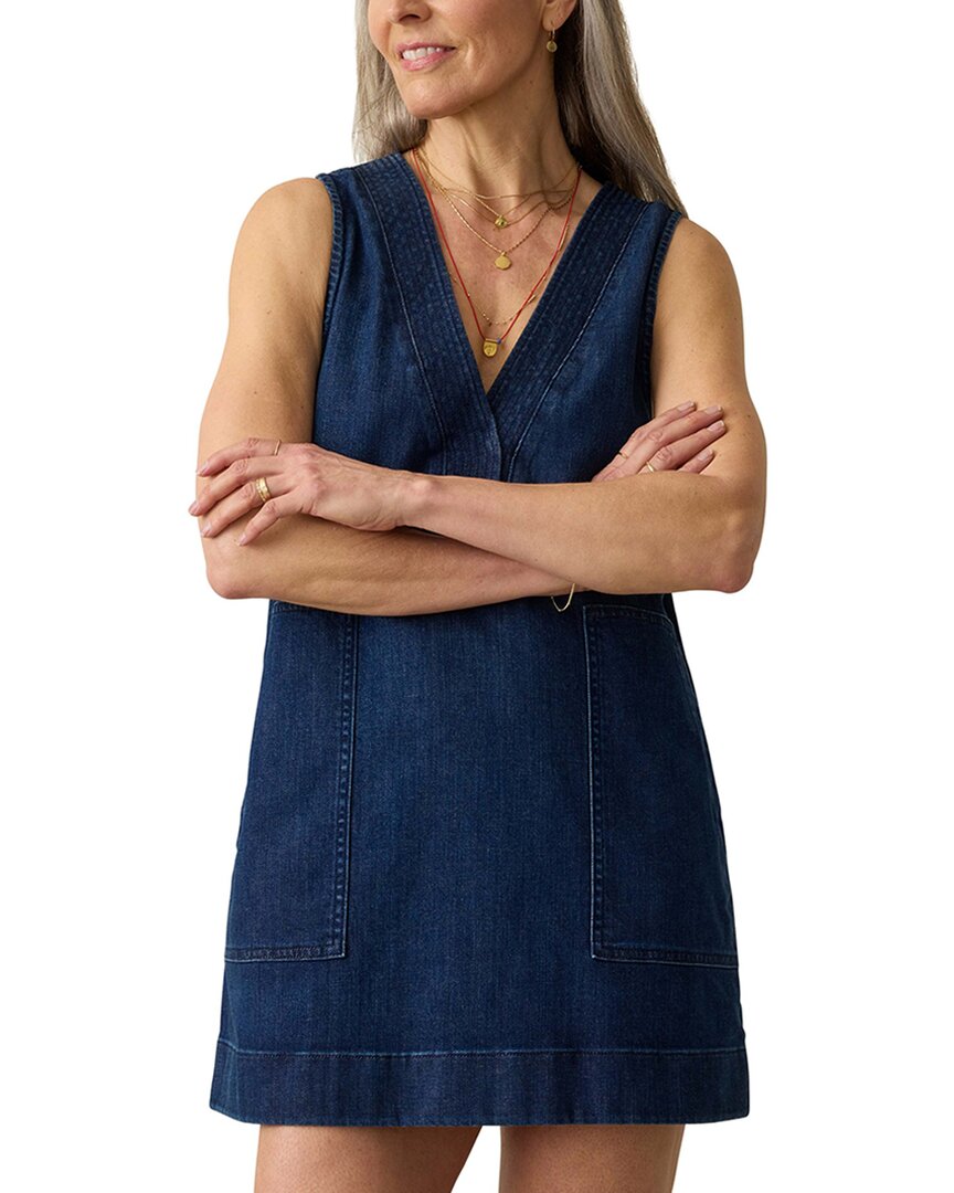 Faherty Azure Dress In Blue