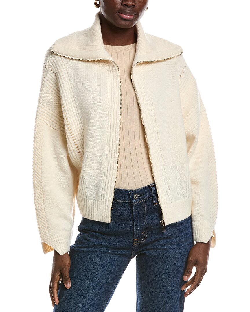 Ba&sh Prince Wool Cardigan In White