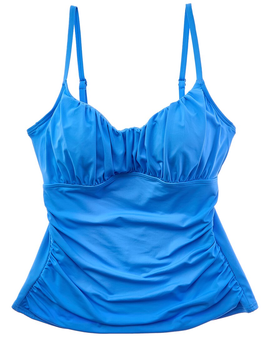 Coco Contours Radiant Tankini In Blue