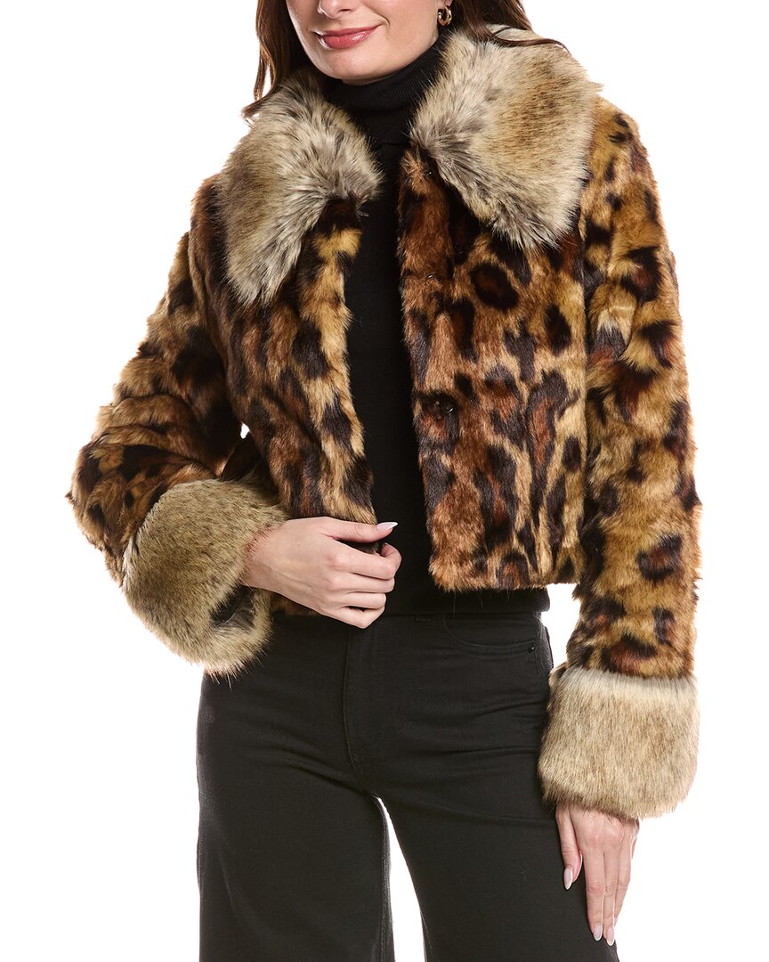 Unreal Fur Hidden Tiger Jacket In Animal Print