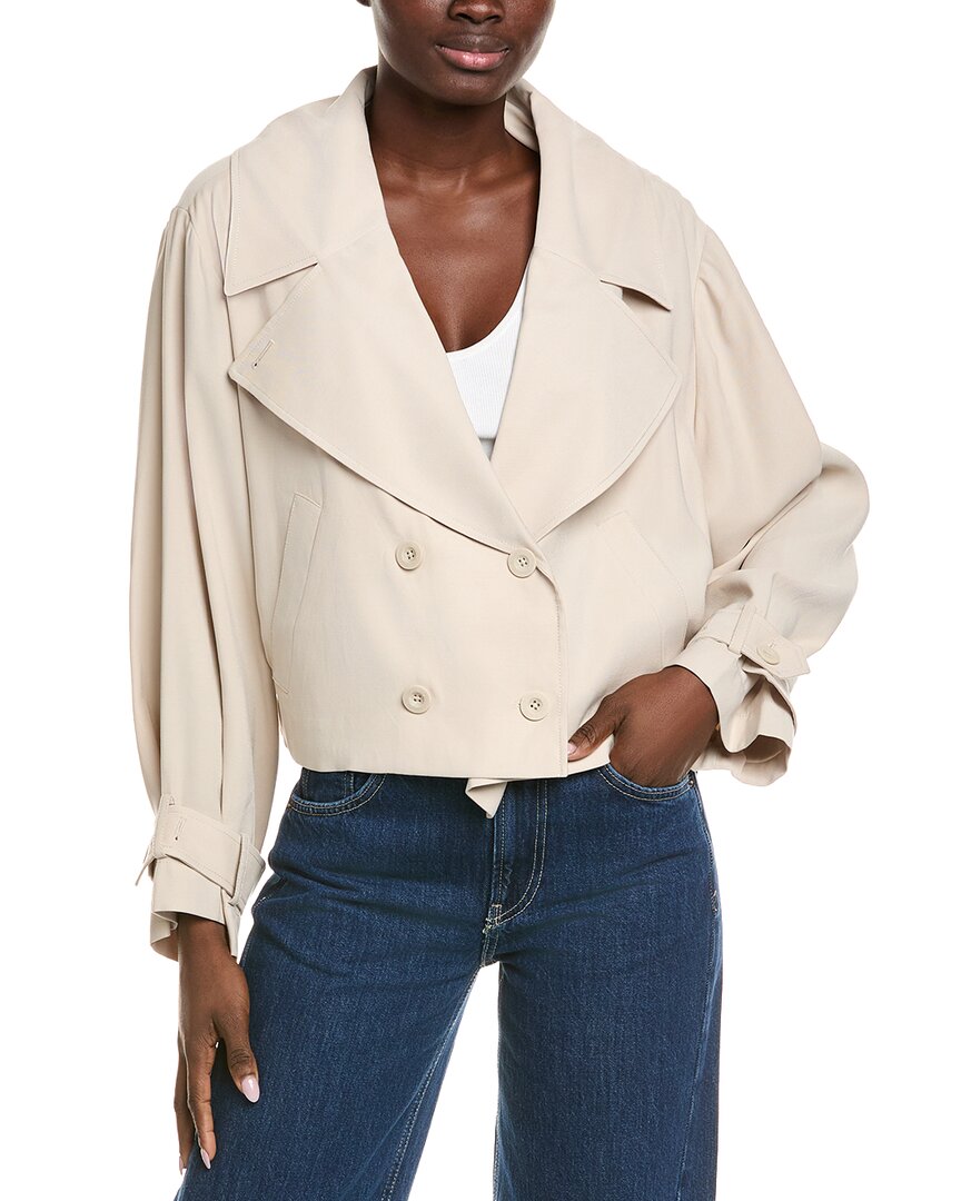 Darling Flora Shirt Jacket In Brown