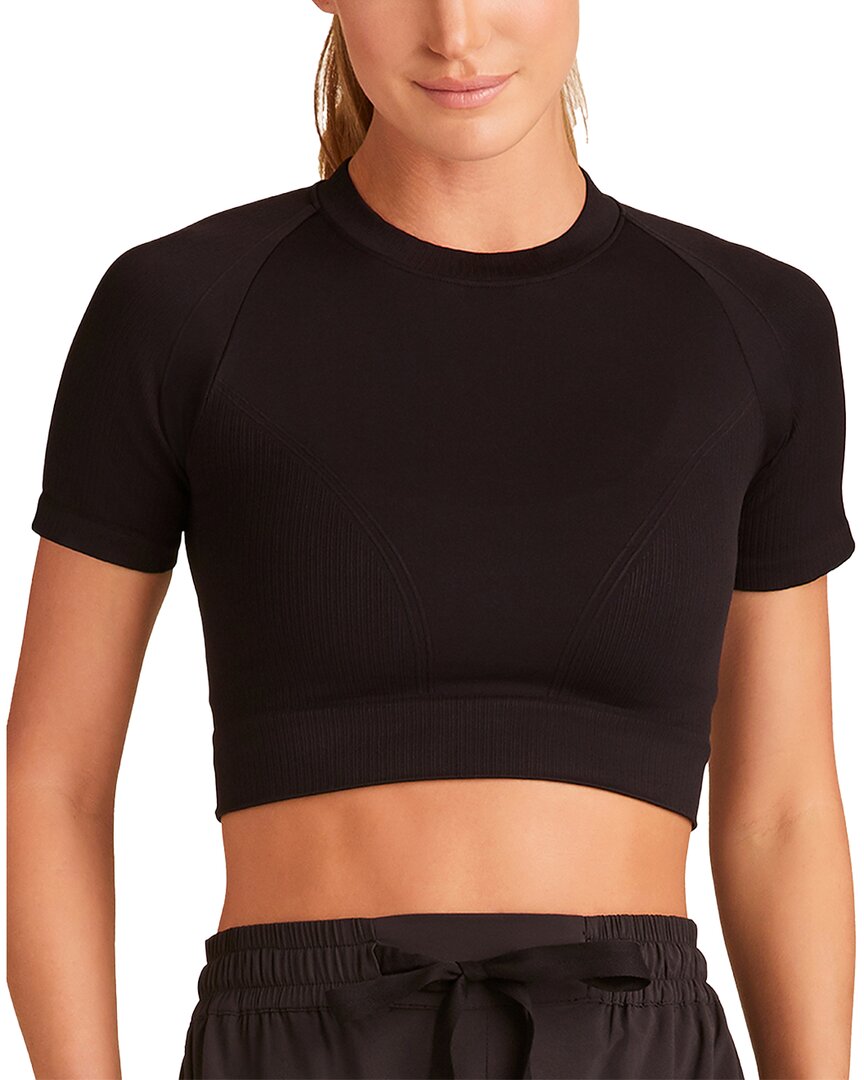 Alala Bare Seamless T-shirt In Black