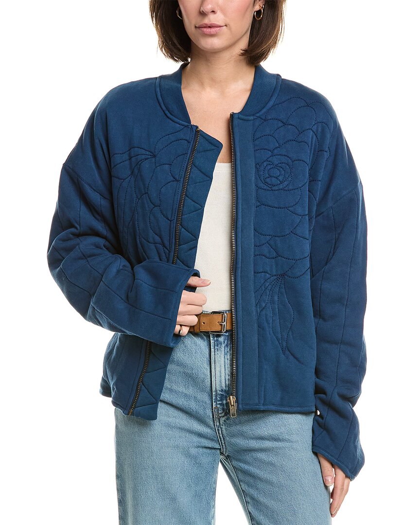 Free People Rose Sweatshirt In Blue
