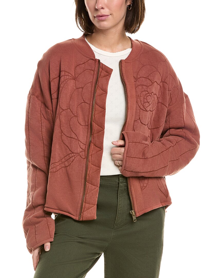 Free People Rose Sweatshirt In Red