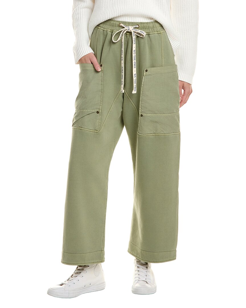 Free People Jet Set Knit Pull-on Pant In Green