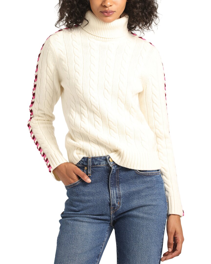 Derek Lam 10 Crosby Pippa Lace-up Turtleneck In White
