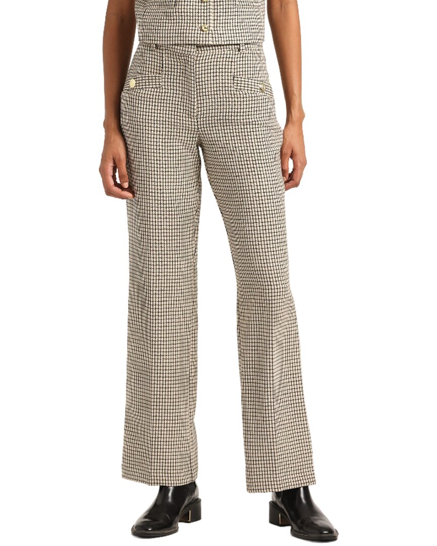 Derek Lam 10 Crosby Nell Wide-leg Pant In Gray