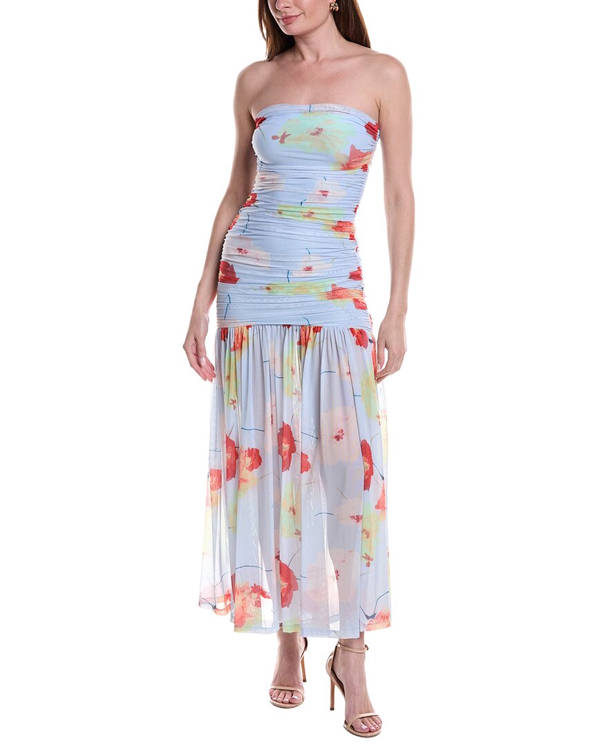 Bardot Solana Printed Mesh Maxi Dress