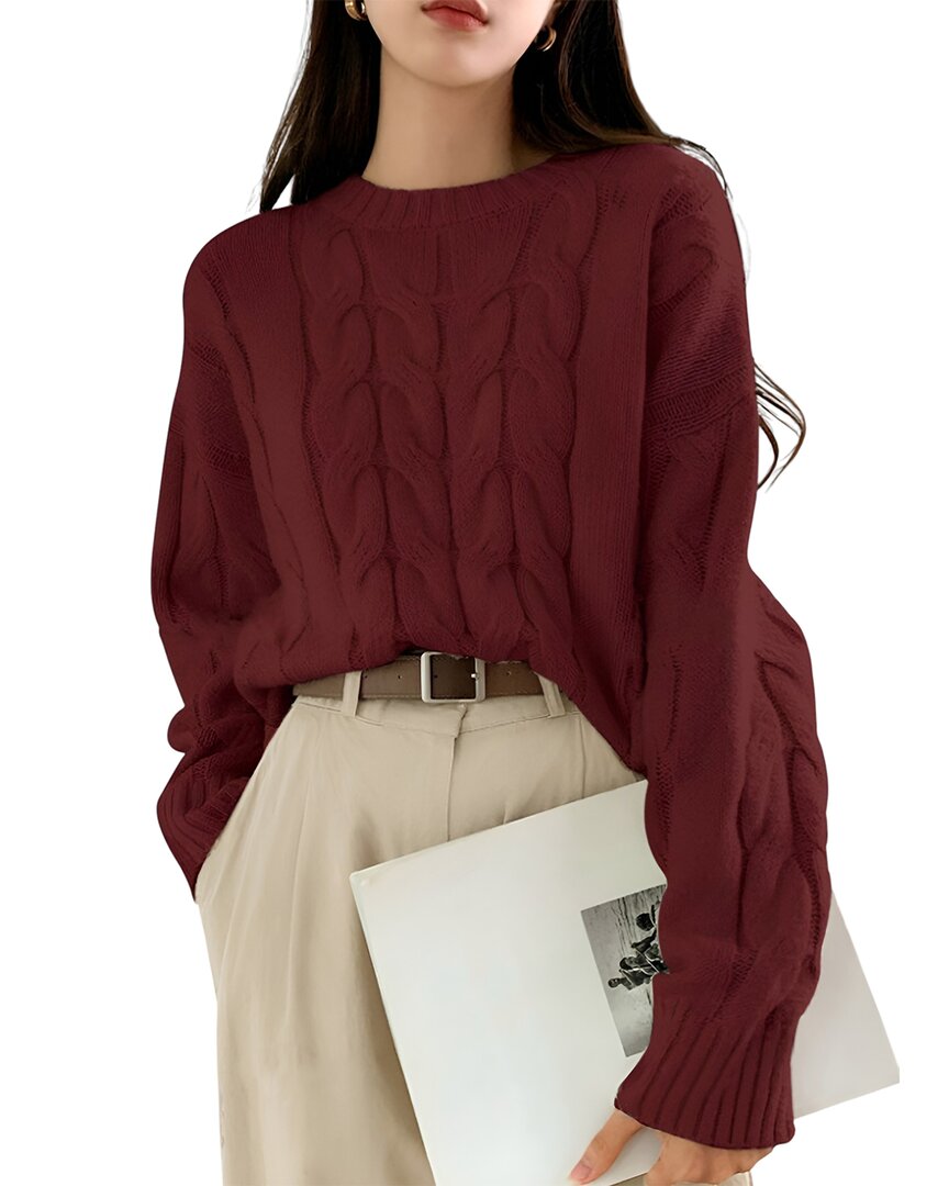 Teodora Sweater In Burgundy