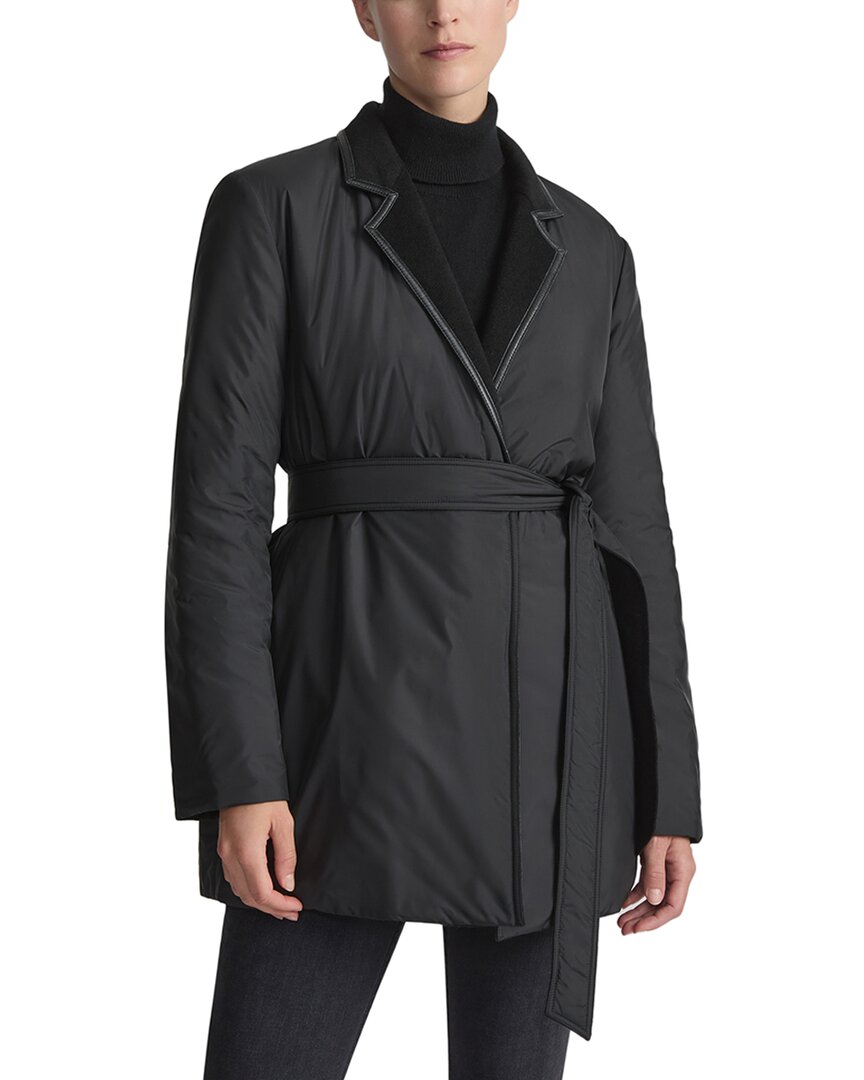 Lafayette 148 New York Reversible Coat In Black