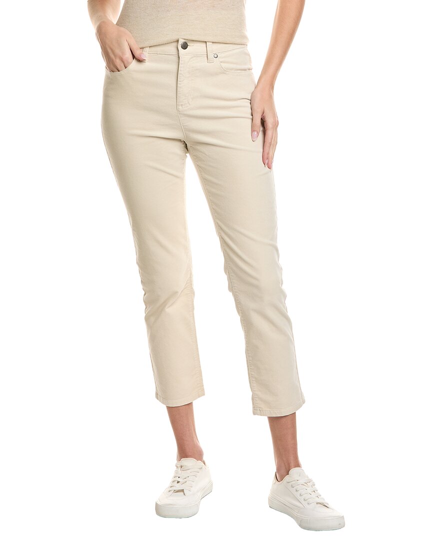 Eileen Fisher Petite Velveteen Pant In Neutral